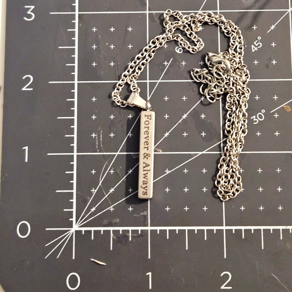 Men's Stainless Steel Bar Necklace